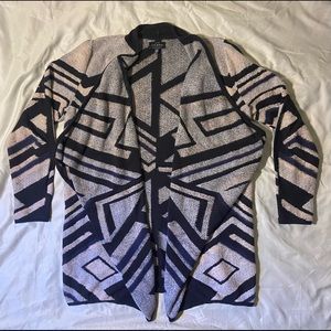 Lucky Brand Geometric Cardigan Size L